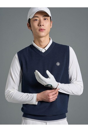 [빈폴골프]남성 V넥 베스트 - 네이비(BJ6251B04R)_NAVY-a