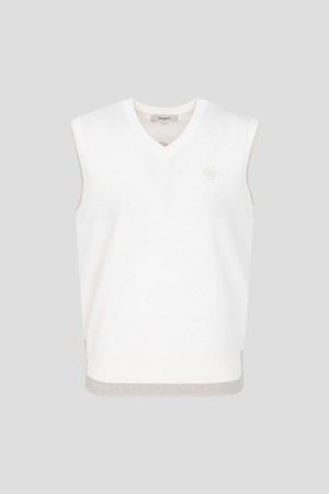 [빈폴골프] 여성 브이넥 베스트  화이트 (BJ6251A021)_WHITE-a