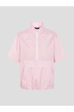 [빈폴골프] [B_under] 여성 로고 패턴 반소매 아노락 - 라이트 핑크 (BJ6342L14Y)_PINK-a