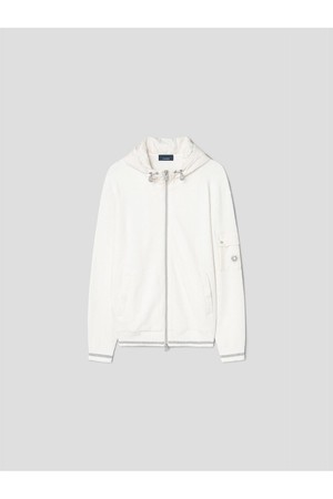 [란스미어 골프] [Golf] 남성 후드 니트 풀집업  아이보리 (LA6251L590)_IVORY-a