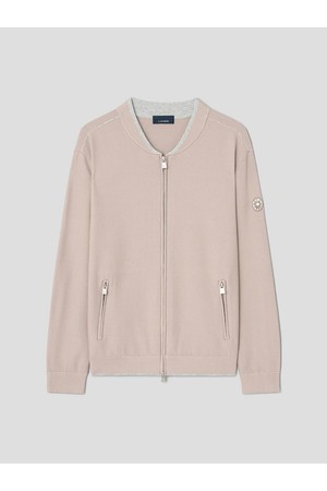[란스미어 골프] [Golf] 남성 스태디움풀짚업 가디건  베이지 (LA6251L53A)_BEIGE-a
