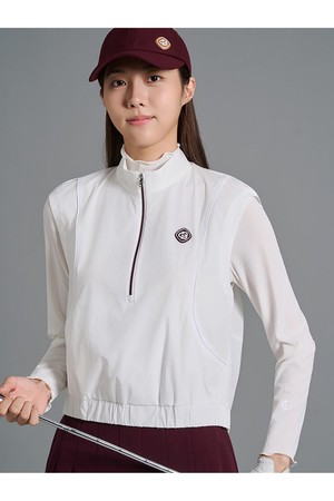 [빈폴골프]여성 우븐 집업 베스트 - 화이트(BJ6842A051)_WHITE-a