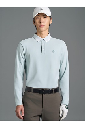 [빈폴골프]남성 약기모 솔리드 라이크 티셔츠 - 라이트 그린(BJ6941B18L)_GREEN-a