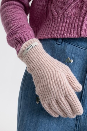 [24FW] FINGER HOLE GLOVES - PINK