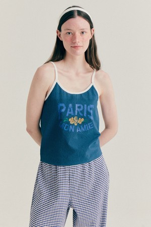 [22HS] SUMMER GRAPHIC SLEEVELESS - BLUE