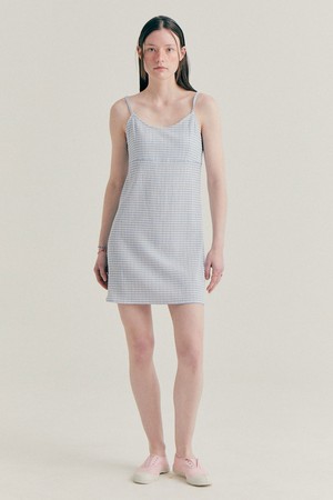 [22HS] GINGHAM MINI OPS - SKY BLUE