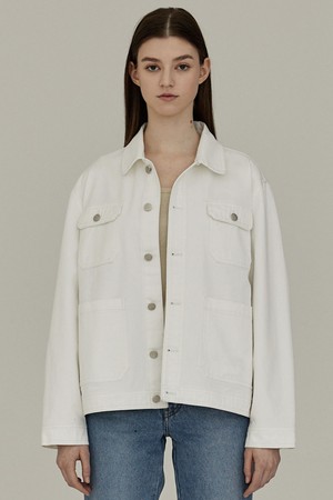 [22SS] DENIM WORK JACKET - CREAM