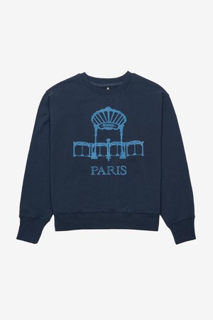 [22SS] TUILERIES PRINTING SWEATSHIRT - NAVY