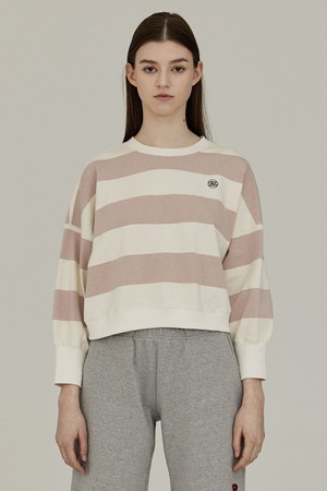 [22SS] STRIPE SWEATSHIRT - PINK