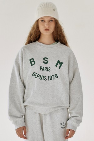 BSM ESSENTIAL LOGO SWEATSHIRT - MELANGE GREY