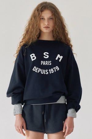 BSM ESSENTIAL LOGO SWEATSHIRT - NAVY