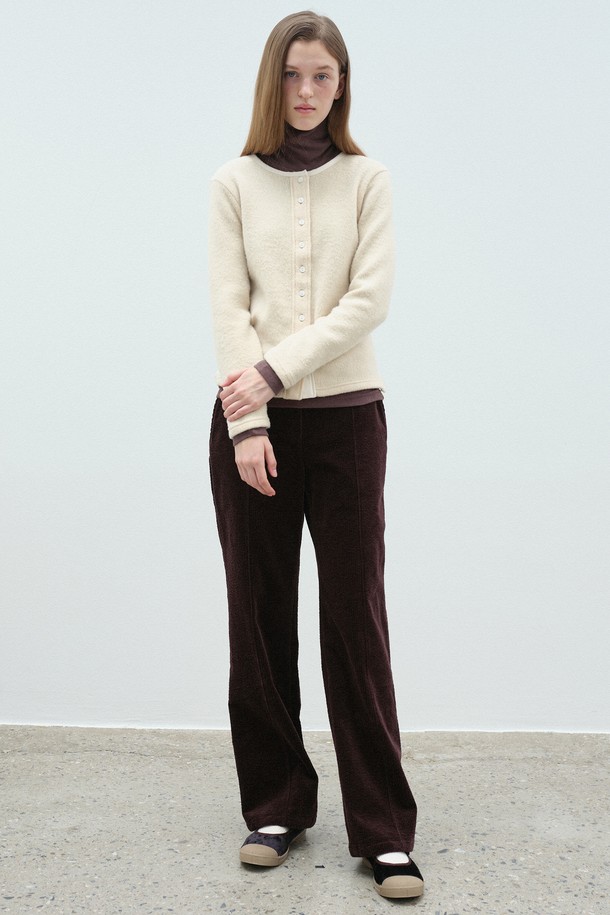 BENSIMON - 스웨터 - [23FW] SLIM-FIT TURTLE NECK TOP - BROWN