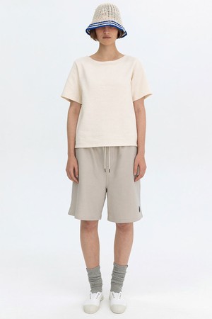 [벤시몽] BURMUDA SWEATSHORTS - BEIGE