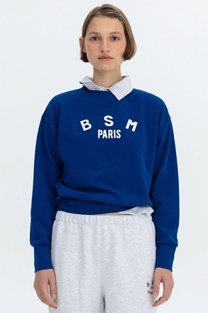 PATCH LOGO SWEATSHIRT - BLUE