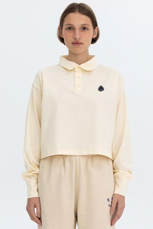 EMBLEM PATCH COLLAR SLEEVE - LEMON