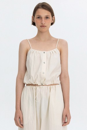 CRISPY STRING SLEEVELESS - IVORY