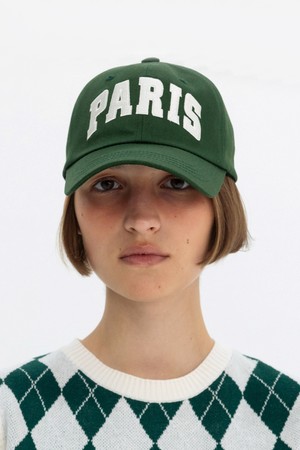 PARIS BIG LOGO BALL CAP - GREEN