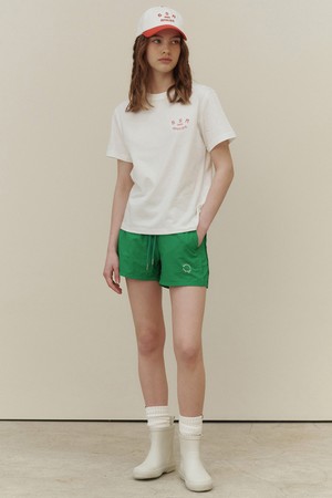 NYLON BANDING SHORTS - GREEN