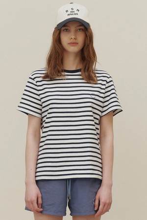 STRIPE HALF SLEEVE - NAVY