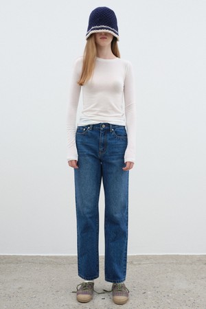 SLIM DENIM PANTS - BLUE