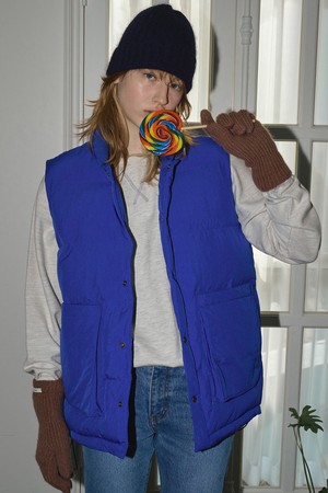 COZY PUFFER VEST - BLUE