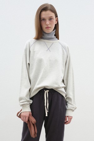 STITCH SWEATSHIRT - OATMEAL