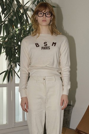 VINTAGE PATCH LOGO KNIT - IVORY