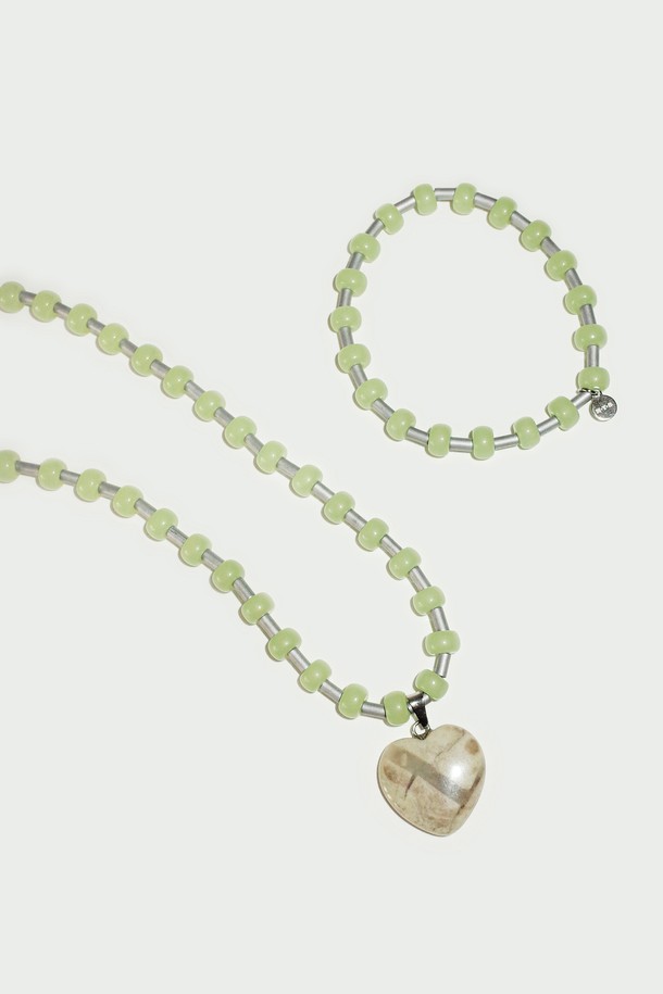 H.Y.B - 목걸이 - [SET] Happy Your Necklace_HAILSTONE [ BEIGE ]