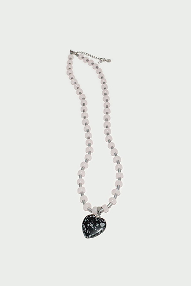 H.Y.B - 목걸이 - [SET] Happy Your Necklace_HAILSTONE [black&pink]