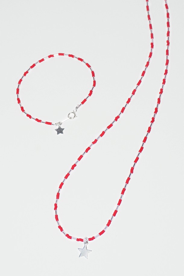 H.Y.B - 목걸이 - Starrr [ RED ] Necklace