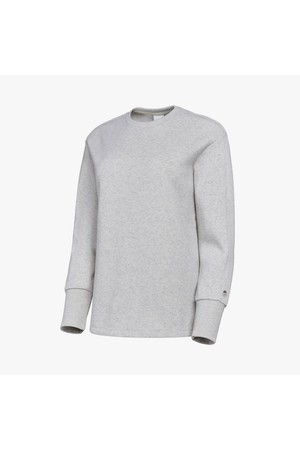 [프로스펙스 본사] 플리스 기모 맨투맨 티셔츠(W)WT-W711_IVORY-a