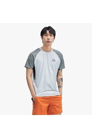 [프로스펙스] 메쉬 통기 트레일 러닝 반팔 티셔츠_GREY-a