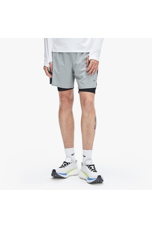 [프로스펙스] 2IN1 4부 러닝 팬츠_GREY-a