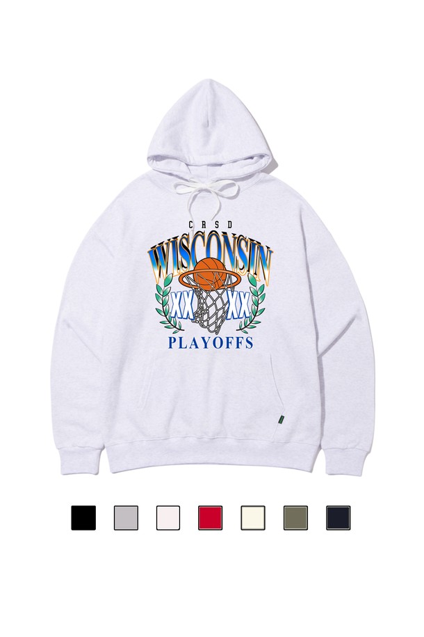 씨알에스디엘 위스콘신 바스켓볼 후드는 농구 모티프 디자인과 후드 스타일을 갖춘 남녀 공용 상의입니다. 부드러운 촉감의 면 소재에 긴 소매, 레귤러 핏으로 제작되었으며, 가을/겨울 시즌에 적합한 두꺼운 두께감과 기모 안감으로 보온성을 높였습니다. 블랙, 화이트, 그레이, 레드, 베이지, 카키, 네이비 등 다양한 색상으로 출시되어 스포티하면서도 캐주얼한 스타일을 연출할 수 있습니다.
