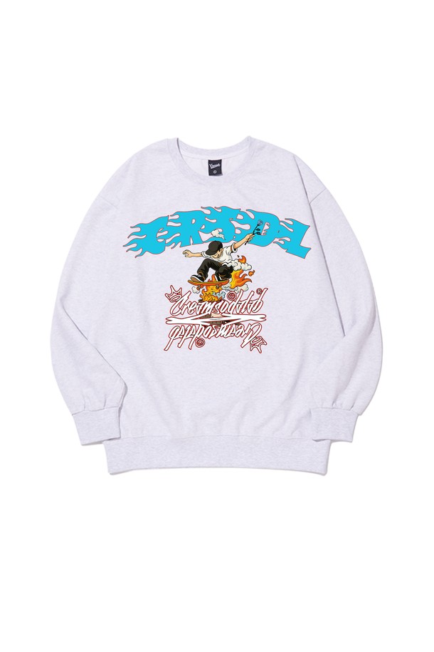 씨알에스디엘 파이어 온더 보드 스케이트 맨투맨 (기모 OR 논기모)은 캐주얼, 스트릿, 미니멀 스타일을 즐기는 분들을 위한 겨울 데일리룩 아이템입니다. 블랙, 그레이, 라이트 그레이, 오트밀, 레드, 네이비 6가지 다채로운 색상으로 만나볼 수 있으며, 세미오버핏으로 편안한 착용감을 선사합니다. 면과 폴리에스테르 혼방 소재로 제작되어 부드러운 촉감을 자랑하며, 기모 안감 옵션으로 보온성을 더했습니다. 라운드넥 디자인에 2바늘 커버스티치 넥라인, 소매단과 밑단 립 마감, 사이드 라벨 포인트, 3본 지그재그 내부 스티치 등 꼼꼼한 디테일로 완성도를 높였습니다.
