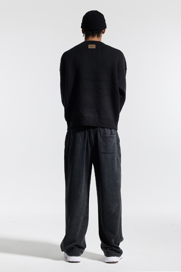 CREAM SODA LAB - 스웨터 - 씨알에스디엘 빅 그래픽 자카드 니트 맨투맨