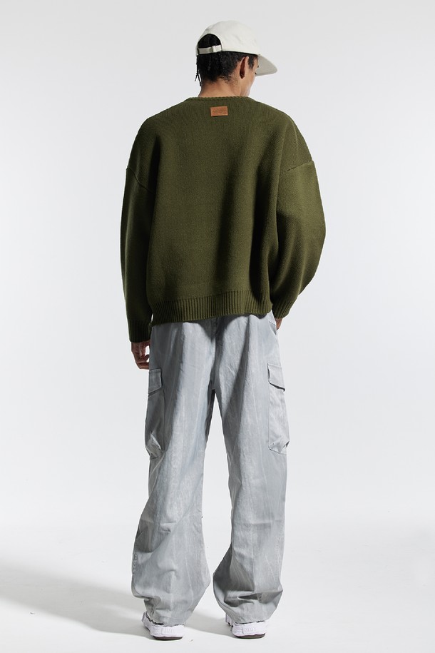 CREAM SODA LAB - 스웨터 - 씨알에스디엘 빅 그래픽 자카드 니트 맨투맨