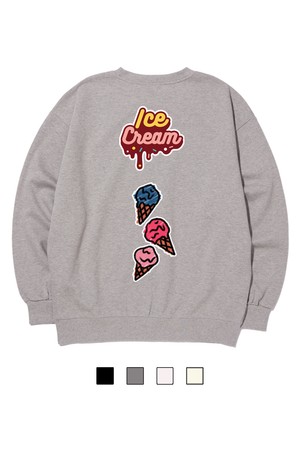 씨알에스디엘 아이스크림 스웨트 셔츠 (기모 OR 논기모)