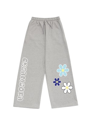 씨알에스디엘 3플라워 와이드 밴딩 팬츠