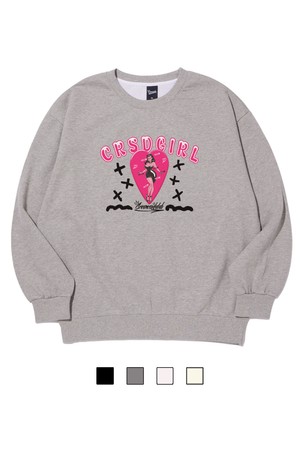 씨알에스디엘 씨알에스디걸 스웨트 셔츠 (기모 OR 논기모)