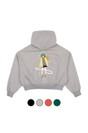 씨알에스디엘 더 샤이닝 씨알에스디엘걸 크롭 후드