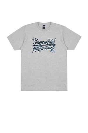 씨알에스디엘 데님 로고 반팔 티셔츠