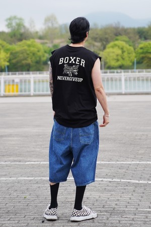 씨알에스디엘 더 박서 오버핏 슬리브리스