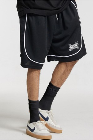 씨알에스디엘 크림소다랩 레터링 메쉬 바스켓볼 팬츠