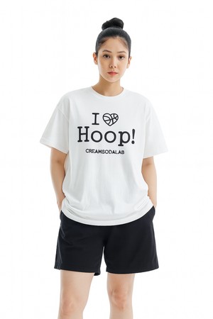 씨알에스디엘 바스켓볼 훕 오버핏 반팔 티셔츠