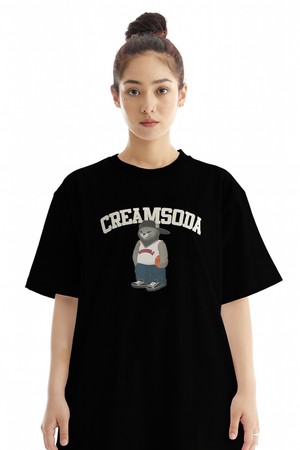 씨알에스디엘 크림소다 그레이 바스켓볼 반팔 티셔츠