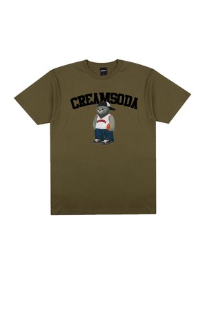 씨알에스디엘 크림소다 그레이 바스켓볼 반팔 티셔츠