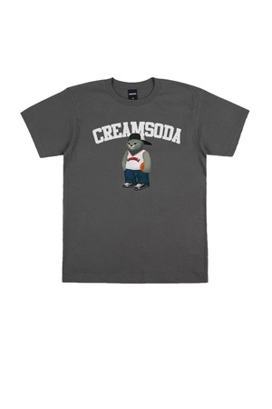 씨알에스디엘 크림소다 그레이 바스켓볼 반팔 티셔츠