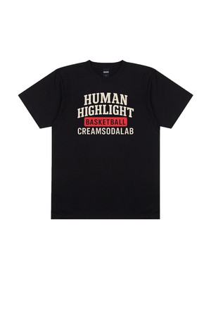 씨알에스디엘 크림소다 휴먼 하이라이트 아크 바스켓볼 로고 반팔 티셔츠