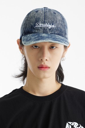 워싱 데님 볼캡